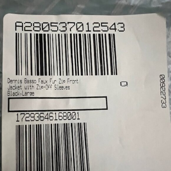 Dennis Basso Faux Fur Zip Front Jacket with Zip-Off Sleeves in Black - Picture 5 of 5